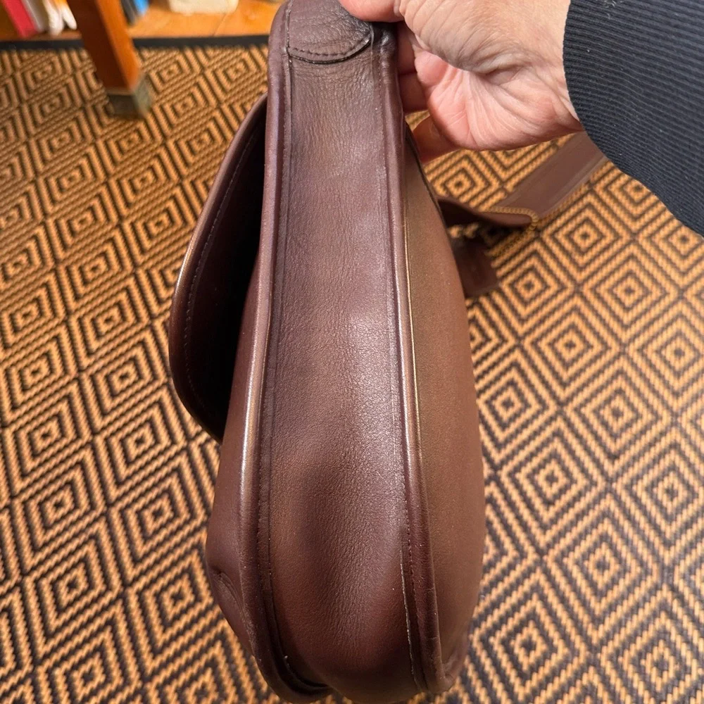 Vintage Coach Ergo Small Flap 9034 mahogany - Picture 5 of 14
